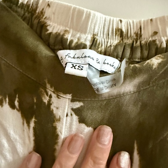 Young Fabulous & Broke Carmen Top & Aiko Pant set in Willow Geode Wash Size XS - Picture 7 of 7